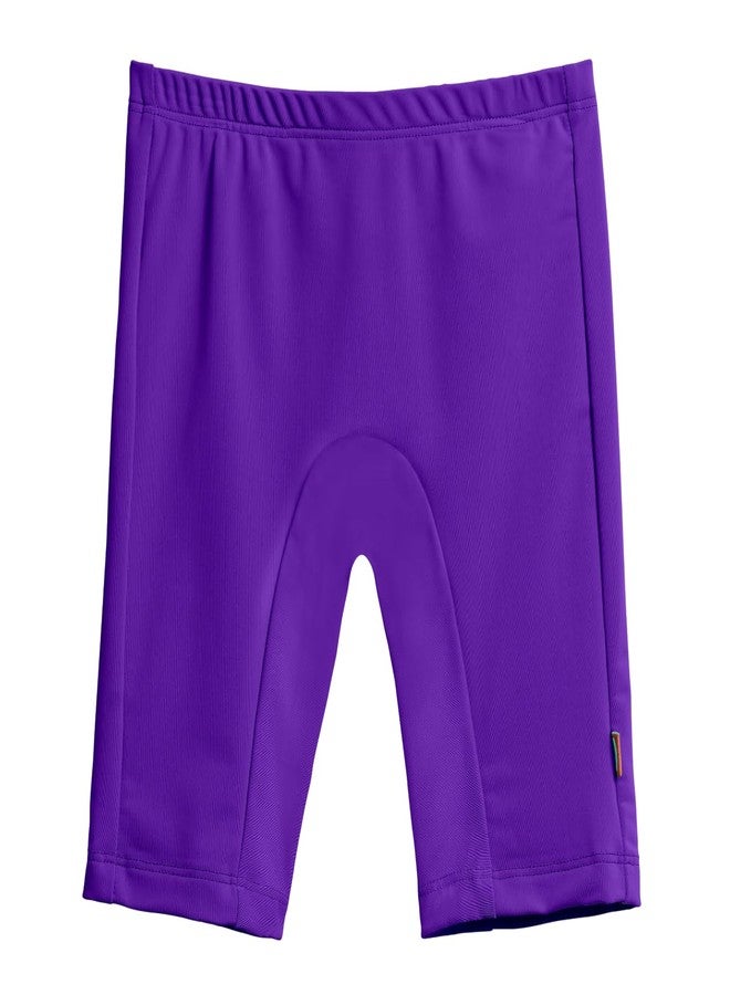 City Threads Boys Girls UPF 50+ Swim Jammer Shorts Comfortable Durable Rash-Free Made in USA, Purple, 12Y - Image 1